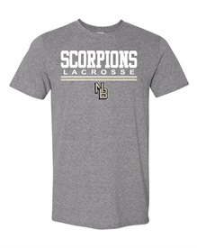 NB Lacrosse Short Sleeve Grey T - Orders due Monday, April 10, 2023